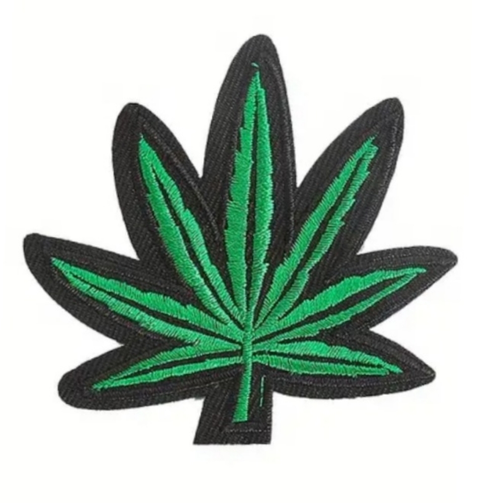 Mary Jane Leaf Outline Iron-On Patch